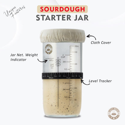 sourdough starter jar