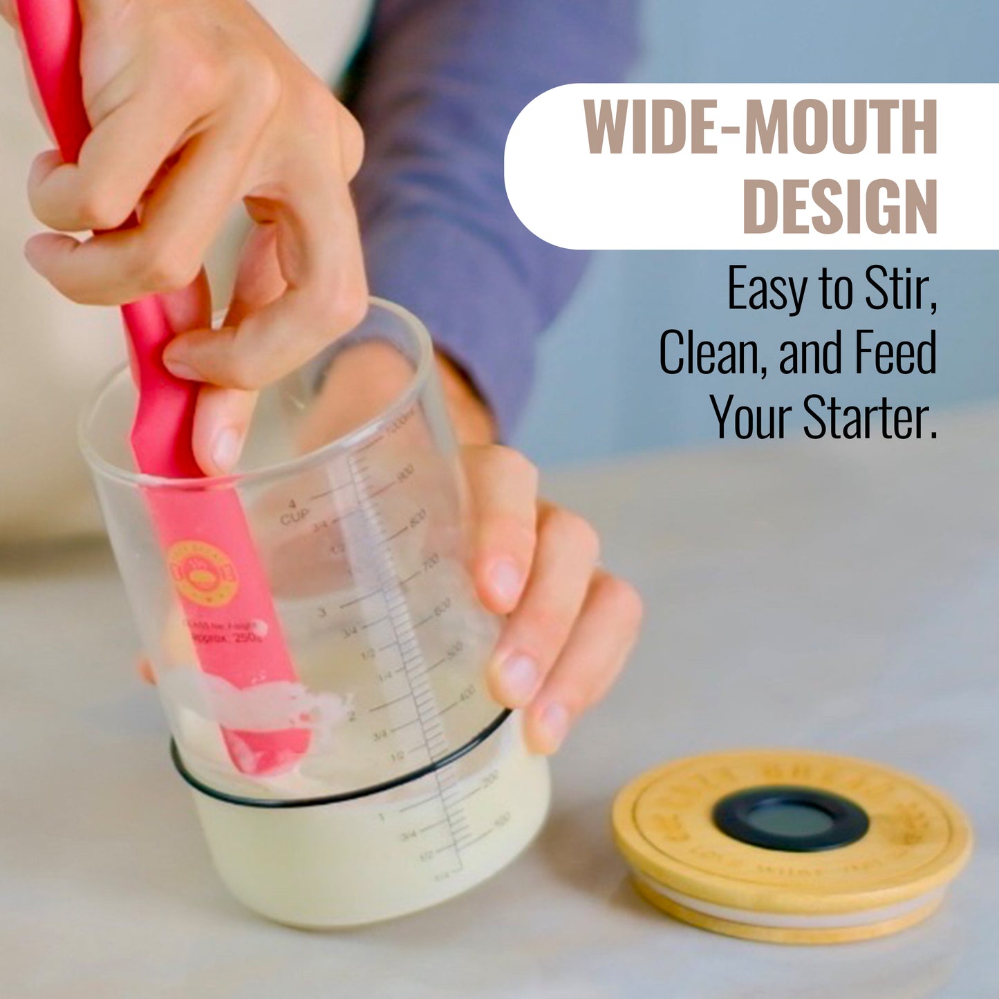 Cozy Bread Digital Sourdough Starter Jar - Cozy Bread