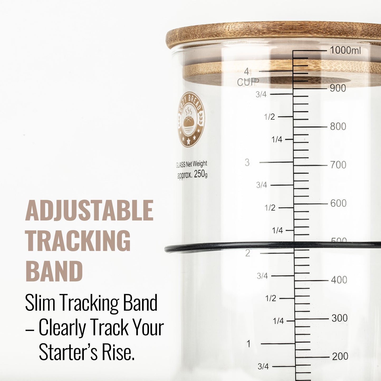 Cozy Bread Digital Sourdough Starter Jar - Cozy Bread