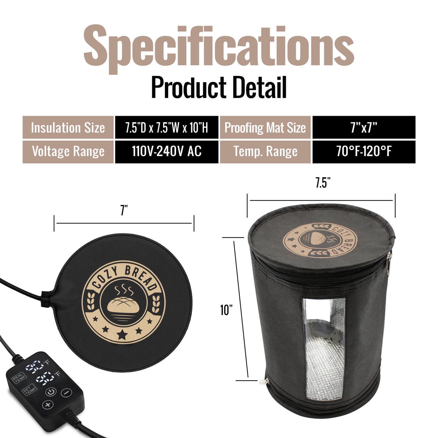 Cozy Bread® Starter Jar Warmer