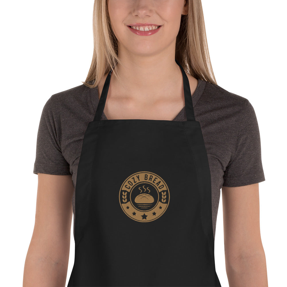 Embroidered Apron - Cozy Bread